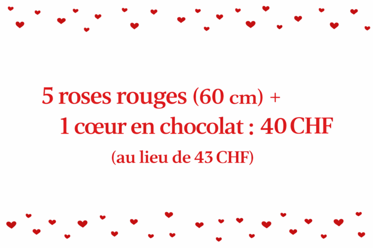 roses rouges lausanne offre